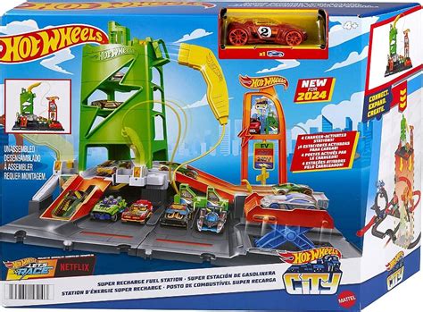 Hot Wheels Pista City Super Posto De Gasolina Mattel Htn Star Brink Brinquedos