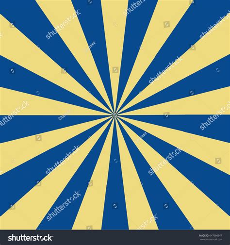 Blue Color Burst Background Vector Illustrationretro Stock Vector