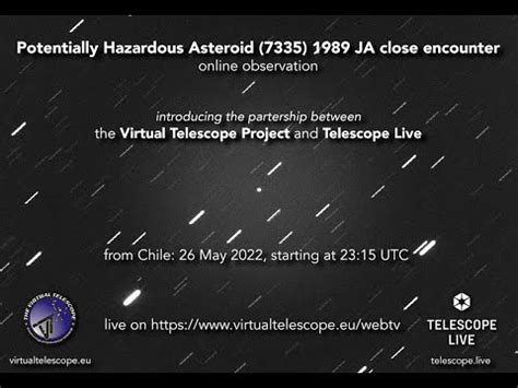 Potentially Hazardous Asteroid Ja Close Encounter Live