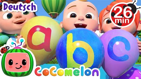 Abc Lied Mit Luftballons Cocomelon Deutsch Cartoons Und