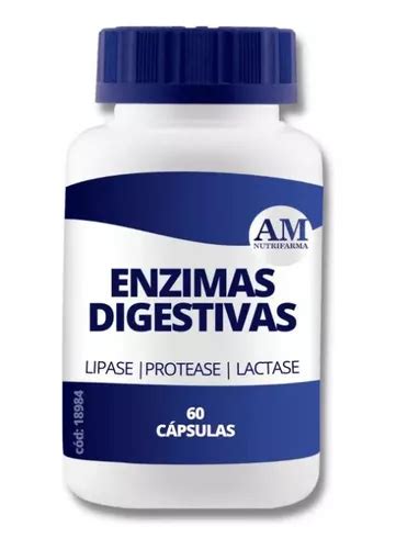 Enzimas Digestivas 60 Cápsulas Parcelamento Sem Juros