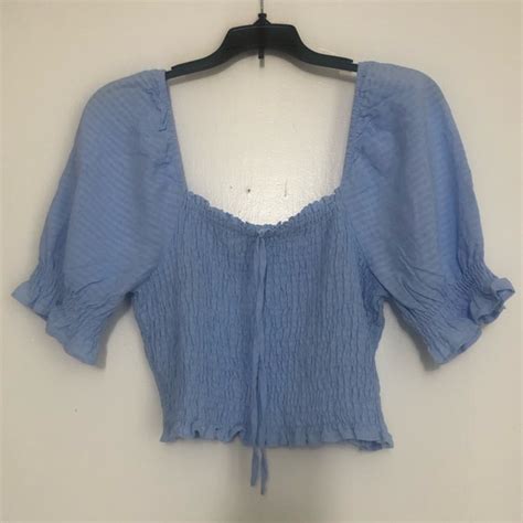 Altard State Tops Altard State Smocked Square Neck Top Poshmark