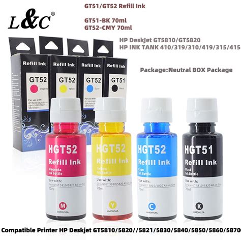 L C Refill Gt Gt Ink Dye Ink For Hp Deskjet Printer