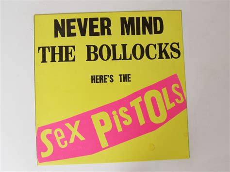 Sex Pistols Never Mind The Bollocks Near Mint Oved Lp