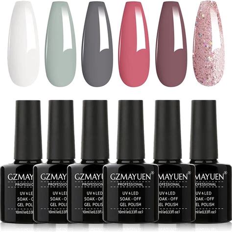 Nagellak Gel Polish UV Nagellak 6 Kleuren Semi Permanente Gel Polish