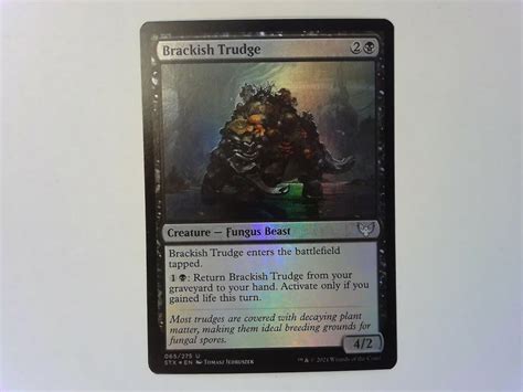 Foil Brackish Trudge Strixhaven Magic The Gathering Mtg Stx Black Ebay