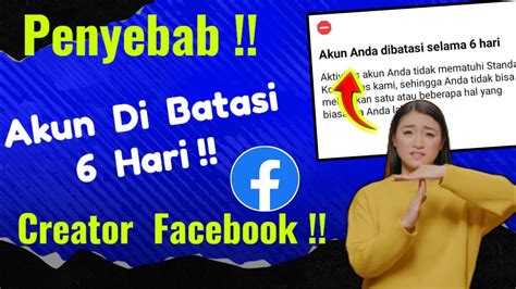 Penyebab Akun Facebook Di Batasi Hari Cek Penjelasannya Creator