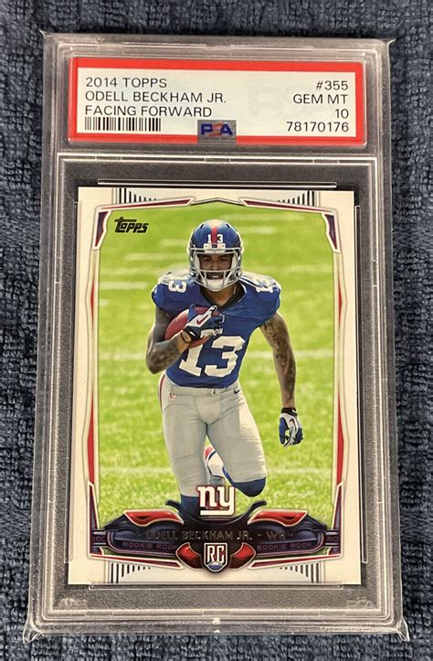 2014 Topps Odell Beckham Jr Facing Forward 355 Rookie RC PSA 10 GEM