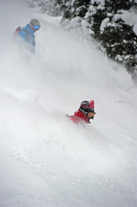 Skiing Neck-deep Powder Photograph by Topher Donahue - Fine Art America