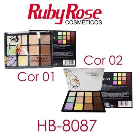 Paleta De Corretivo 12 Cores Ruby Rose Parcelamento Sem Juros