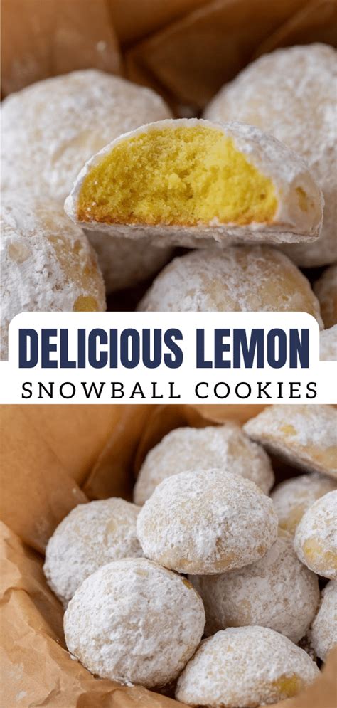 The Best Lemon Snowball Cookies Lifestyle Of A Foodie