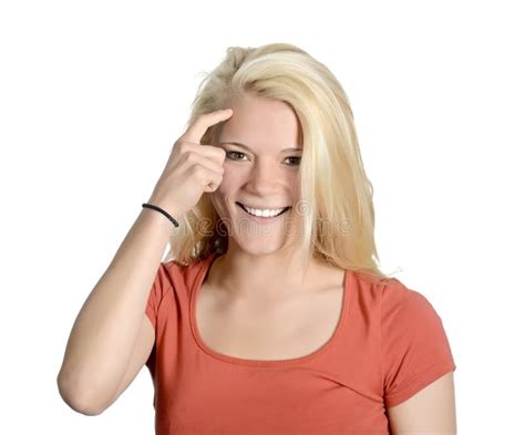 Woman Flipping The Bird Stock Image Image Of Attractive 34804329