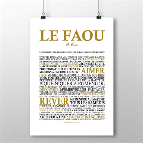 AFFICHE LE FAOU LES GRANDES CHOSES TOUTES LES AFFICHES AFFICHES