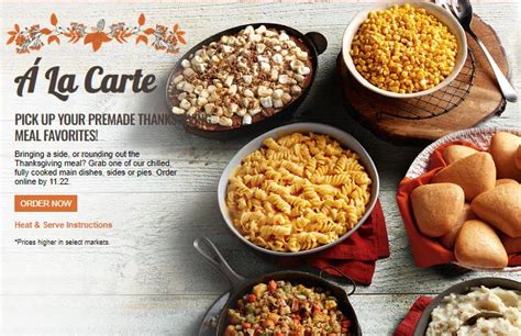 Boston Market Thanksgiving 2022 Holiday Meal Options
