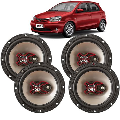 Par Auto Falantes Toyota Etios 6 E 5 Polegadas Bravox B3X50 G7 SHOP