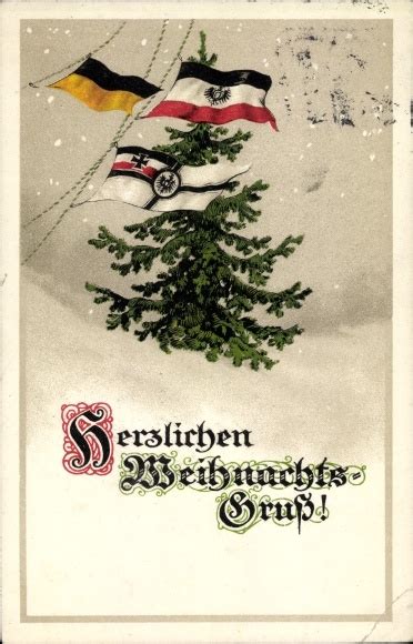 Ansichtskarte Postkarte Glückwunsch Weihnachten Tannenbaum