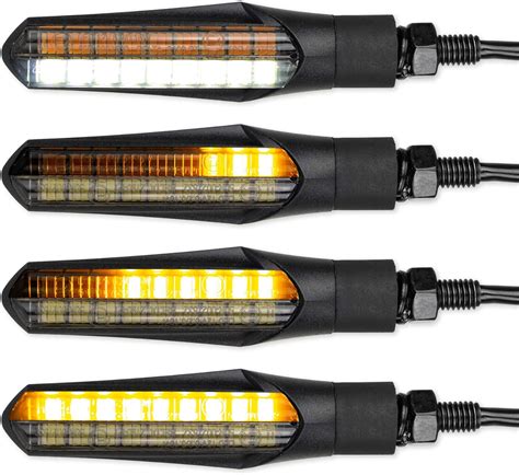 Simda Pro E Mark Led Motorrad Laufeffekt Blinker Mit Tagfahrlicht