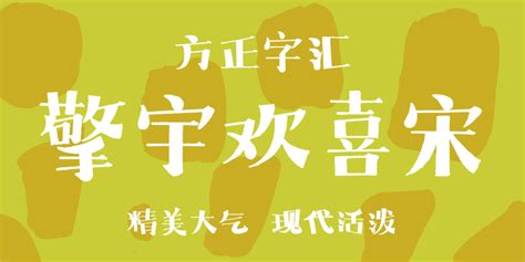 方正字汇 擎宇欢喜宋字体包，方正字汇 擎宇欢喜宋字体打包下载 方正字库官网