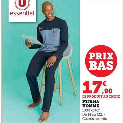 Promo Pyjama U Essentiel Chez Super U Icatalogue Fr