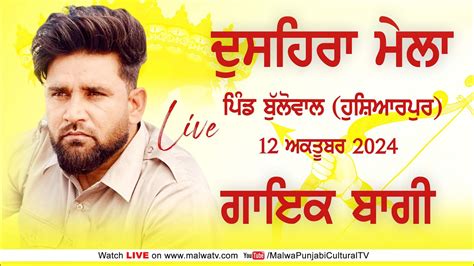 LIVE BAAGHI BULLOWAL ਬਲਵਲ Hoshiarpur ਹਸਆਰਪਰ Dussehra