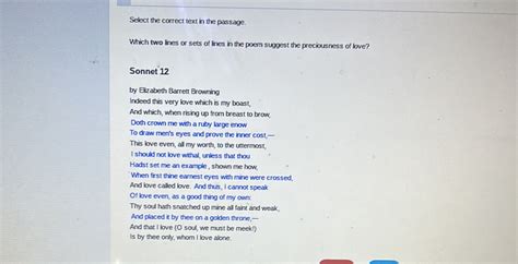 Solved Select The Correct Text In The Passage Which Two Lines Or Sets