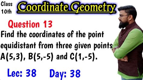 How To Find Point Equidistant From Two Points