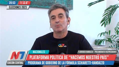 Florencio Randazzo En Noticiero 7 Hay Que Recuperar La Confianza Y El