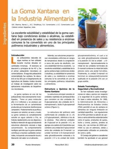 La Goma Xantana En La Industria Alimentaria AlimentariaOnline