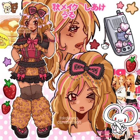 Pin By Hime On Gyaru In 2024 Cartoon Art Styles Funky Art Cute Art Styles