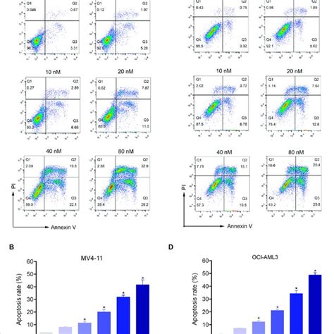 Gsk A Induces Apoptosis Of Aml Cells In A Dose Dependent Manner