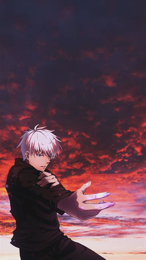 Gojo Satoru Anime Wallpaper [Red 赤] By drawlysum | Anime wallpaper, Anime wallpaper iphone ...