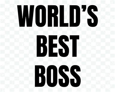 Worlds Best Boss Svg Png Etsy