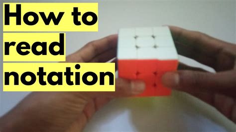 How To Read Rubik S Cube Notation Youtube