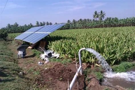 Bore Well Submersible Hp Solar Water Pumping System For Agriculture