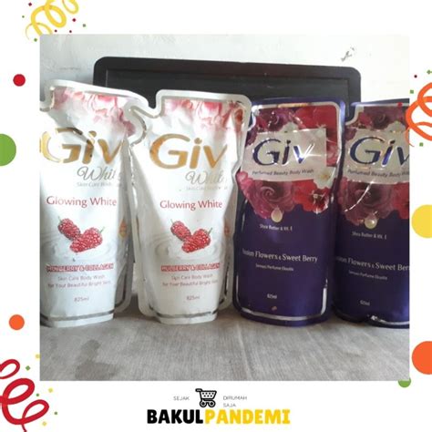 Jual Giv Body Wash Sabun Mandi Cair Ml Refill Jumbo Flower Glowing