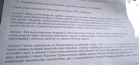 Bardzo Prosz O Pomoc Podaj Pe N Polsk Nazw Organizacji Powo Anej