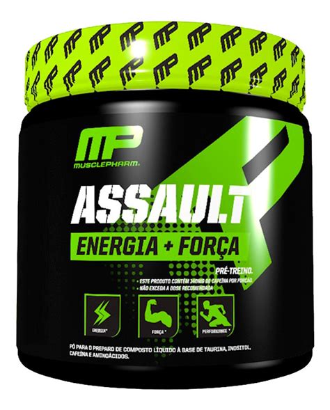 Assault Pré Treino C Creatina Bcaa 300g Mp Musclepharm Frete grátis