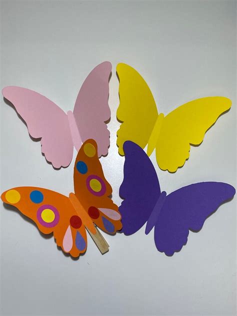 Butterfly Craft Kit For Kids A Beautiful Flapping Butterfly Etsy