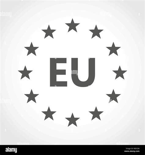 El logotipo de la Unión Europea Ilustración vectorial Icono de la UE