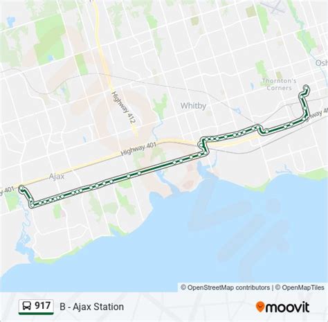 917 Route Schedules Stops Maps B Ajax Station Updated