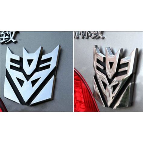 Jual Transformer Autobot Decepticon Sticker Emblem 3d Warna Metal