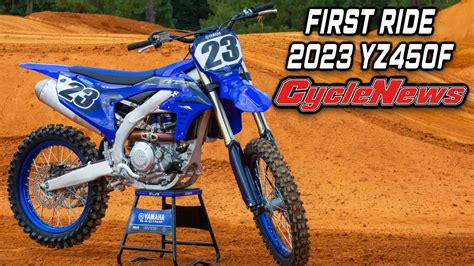 2023 Yamaha Yz450f First Ride Cycle News Youtube