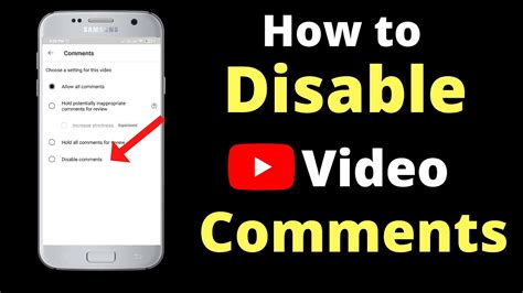 How To Disable Comments On Youtube YouTube Video Ke Comment On Kaise