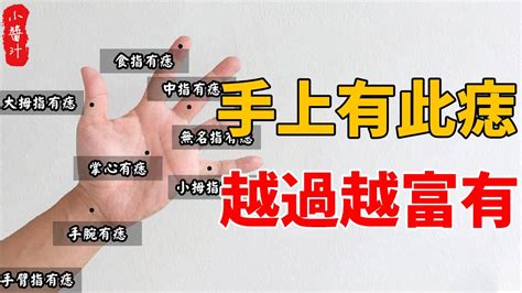 【痣相算命】手上痣相解析，手上有此“金”痣，越過越富有，你有嗎？生活小醬汁風水相學 Youtube