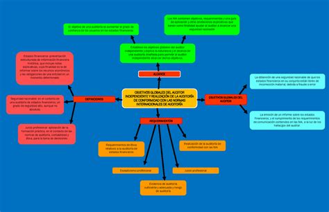 MAPA CONCEPTUAL DE LA NIA NIAS FACULTAD OBJETIVOS GLOBALES DEL