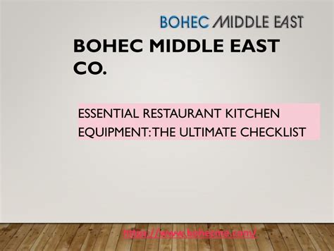 Essential Restaurant Kitchen Equipment The Ultimate Checklist