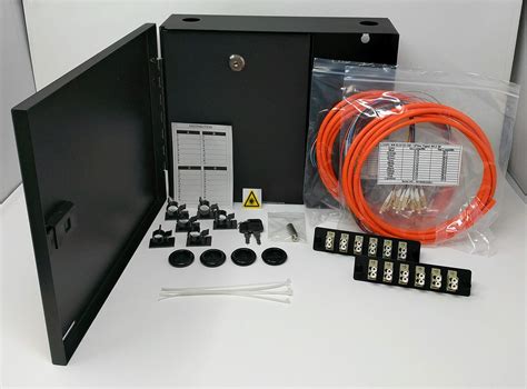 Ultra Spec Cables 2 Lgx Panel Lockable Wall Mount Fiber Enclosure Kit Includes 2 X Loaded Om1