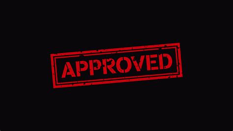 animation   approved stamp   transparent background
