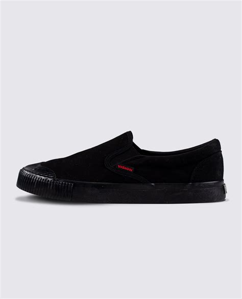 Canvas Slip On Shoes Black Vision Street Wear™️ Canada