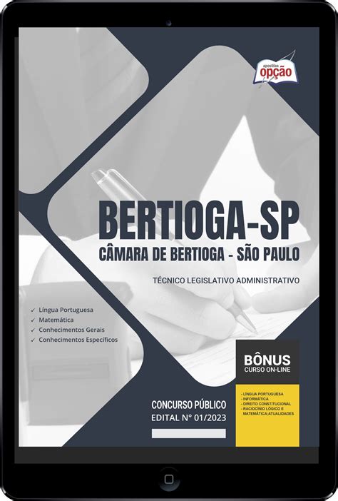 Apostila Câmara de Bertioga SP em PDF Técnico Legislativo